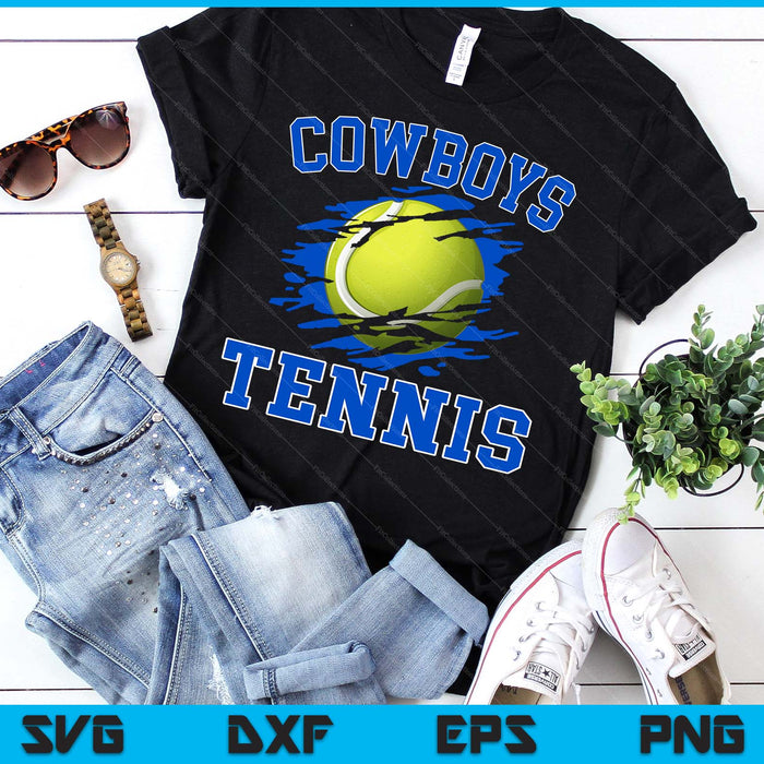 Cowboy Tennis For Men SVG PNG Digital Printable Files