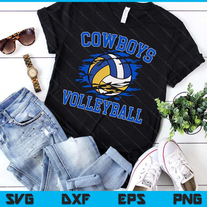 Cowboy Volleyball For Men SVG PNG Digital Printable Files