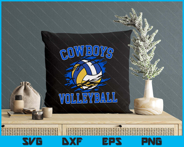 Cowboy Volleyball For Men SVG PNG Digital Printable Files