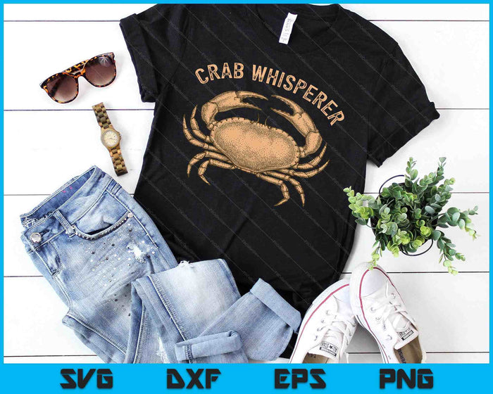 Krab Whisperer Vintage krabben SVG PNG digitale snijbestanden