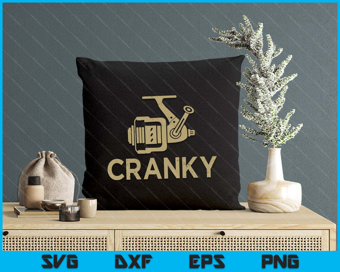 Crankbait Fishing Lure Cranky Funny Gift Ideas For Fishing SVG PNG Digital Printable Files