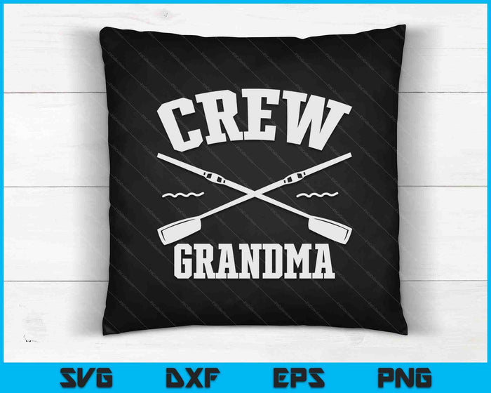 Crew Grandma Rowing Coxswain Sculling SVG PNG Digital Cutting Files