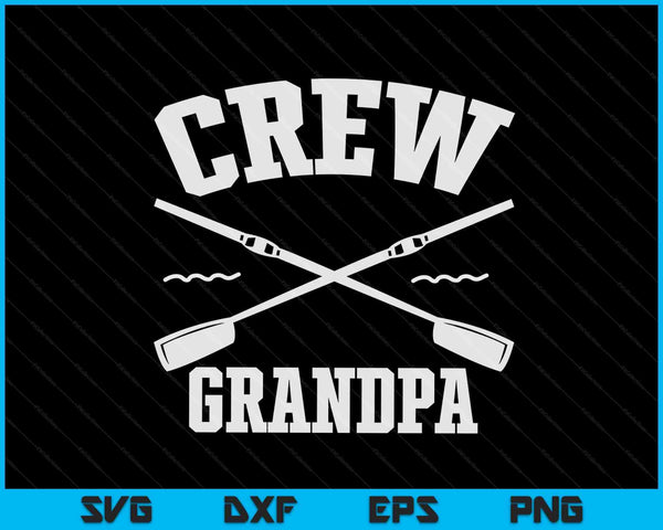 Crew Grandpa Rowing Coxswain Sculling SVG PNG Digital Cutting Files