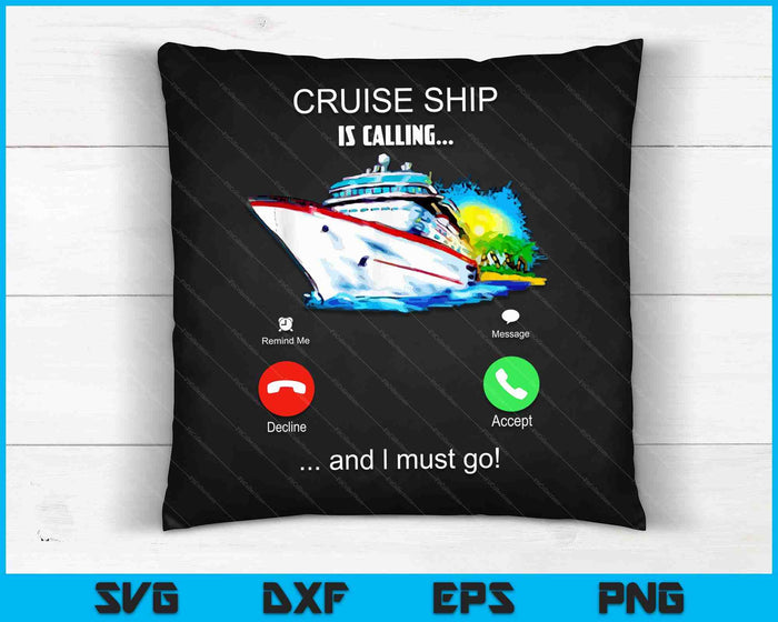 Cruiseschip belt en ik moet gaan cruisen minnaar SVG PNG digitale snijbestanden