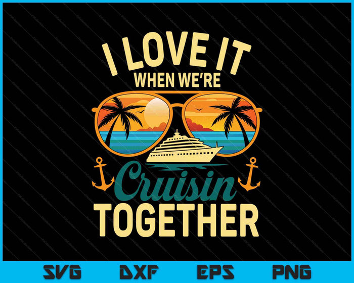 Cruise Squad Outfits Friends Family Couples Matching SVG PNG Digital Printable Files