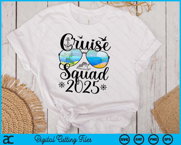 Cruise Squad 2025 Summer Vacation Matching Family Cruise SVG PNG Digital Printable Files