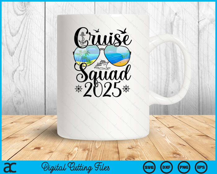 Cruise Squad 2025 Summer Vacation Matching Family Cruise SVG PNG Digital Printable Files