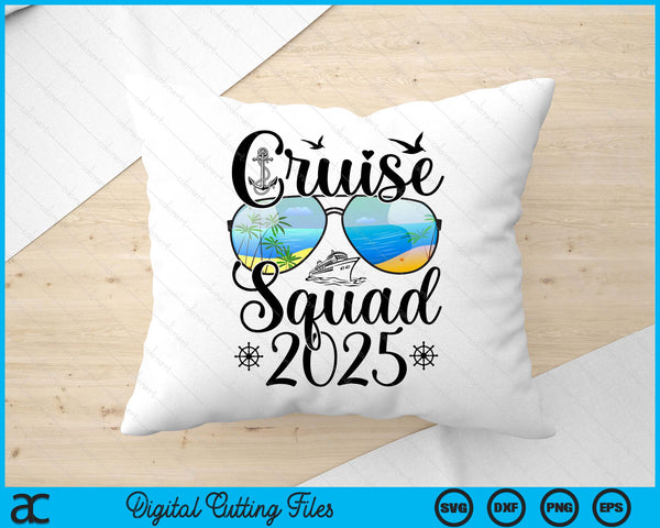 Cruise Squad 2025 Summer Vacation Matching Family Cruise SVG PNG Digital Printable Files