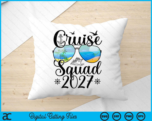 Cruise Squad 2027 Summer Vacation Matching Family Cruise SVG PNG Digital Printable Files