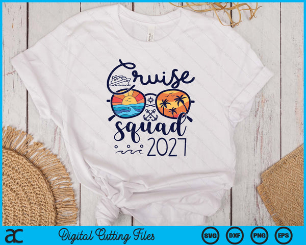 Cruise Squad 2027 Vacation Group Squad Family Matching SVG PNG Digital Printable Files