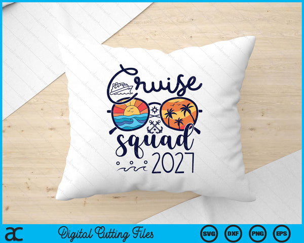 Cruise Squad 2027 Vacation Group Squad Family Matching SVG PNG Digital Printable Files