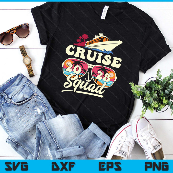 Cruise Squad 2028 Family Vacation Matching Family SVG PNG Digital Printable Files