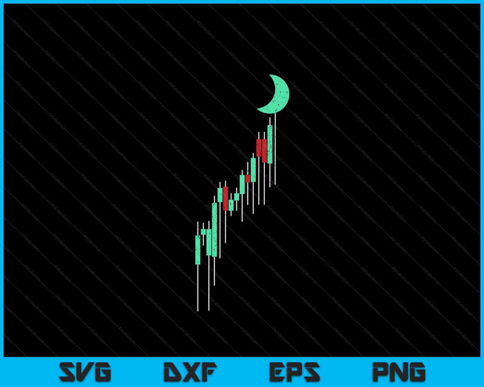Crypto Currency Hodl Vintage Bull Market Chart To The Moon SVG PNG Digital Printable Files