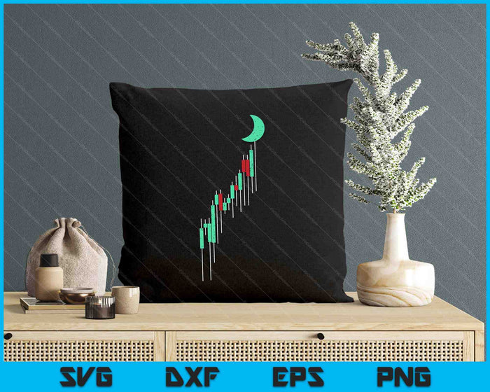 Crypto Currency Hodl Vintage Bull Market Chart To The Moon SVG PNG Digital Printable Files