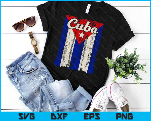 Cuban Flag Shirt Cuba Bandera Cubana Patriotic SVG PNG Digital Printable Files