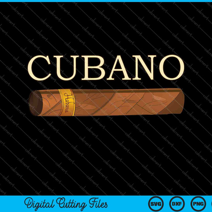 Cubano Cubaanse sigaar Tee cadeau voor mannen sigaar SVG PNG snijden afdrukbare bestanden