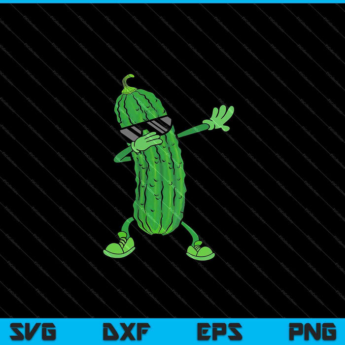 Pepino Dabbing Pickle Dancing Lover SVG PNG Cortando archivos imprimibles