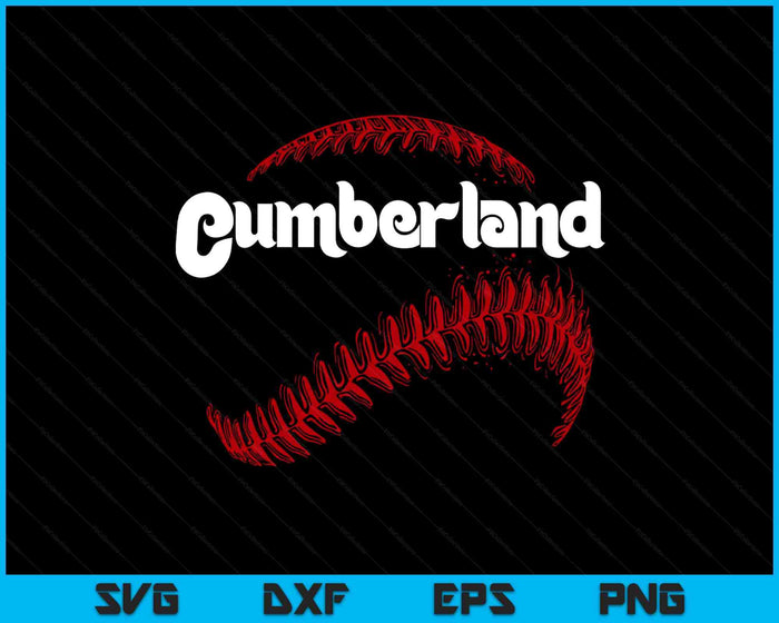 Cumberland Baseball Lovers Vintage Baseball Lovers Fans SVG PNG Digital Printable Files