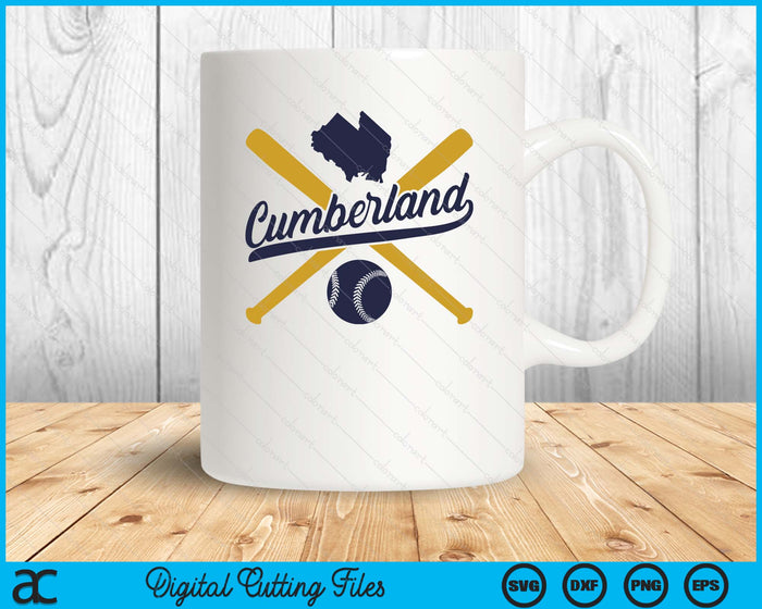 Cumberland Baseball Vintage Wisconsin Pride Love City SVG PNG Digital Cutting Files