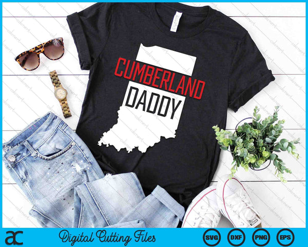 Cumberland Daddy Indiana State Map SVG PNG Digital Printable Files