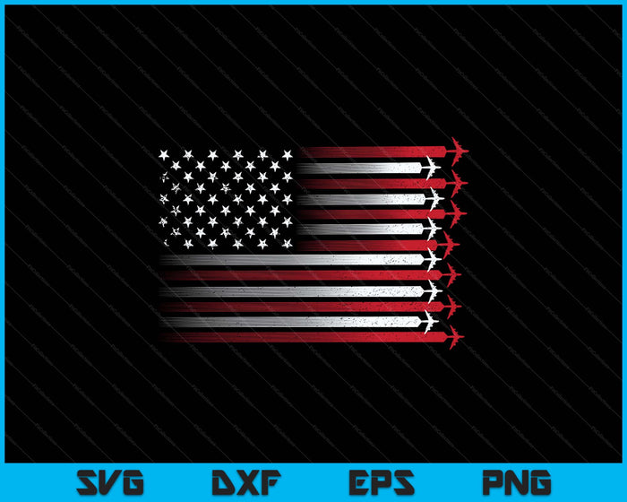 Cute Airplane Pilot Art For Men Women Aviation 4th Of July SVG PNG Digital Printable Files