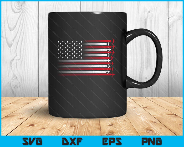 Cute Airplane Pilot Art For Men Women Aviation 4th Of July SVG PNG Digital Printable Files