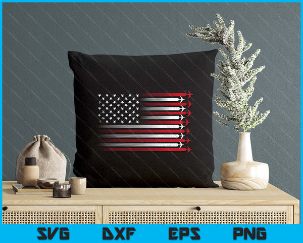 Cute Airplane Pilot Art For Men Women Aviation 4th Of July SVG PNG Digital Printable Files