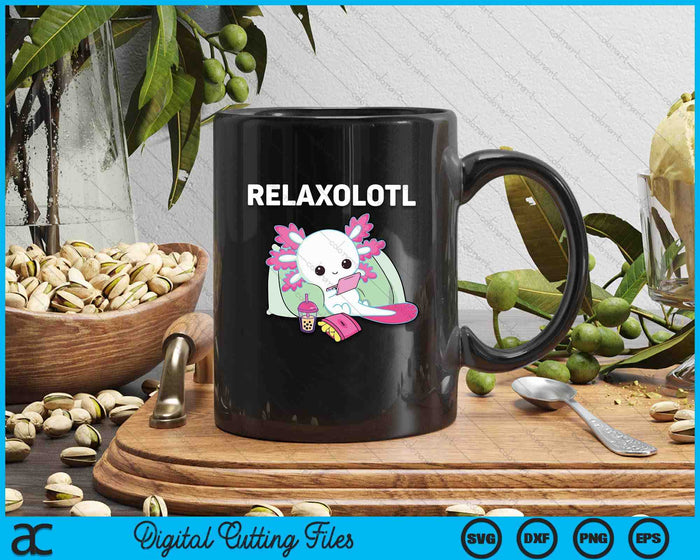 Cute Axolotl Lover Mexican Salamander Relaxolotl SVG PNG Digital Printable Files
