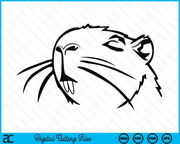Cute capybara animal lover SVG cut file
