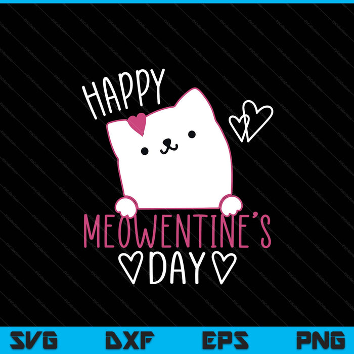 Cute Cat Valentines Day Shirt For Girls Kitty Quote SVG PNG Digital Printable Files