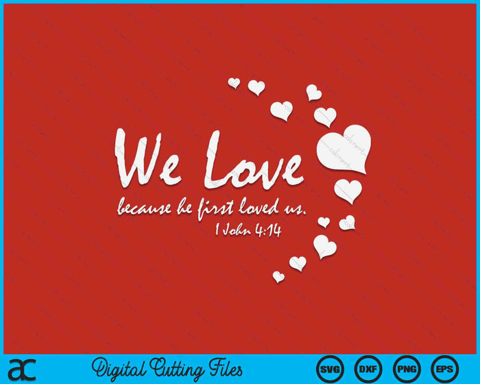 Cute Christian Valentines Day Gifts Women Bible Verse Heart SVG PNG Digital Printable Files