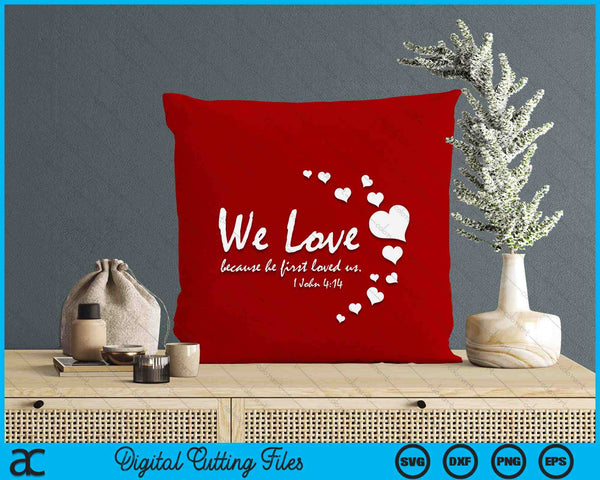 Cute Christian Valentines Day Gifts Women Bible Verse Heart SVG PNG Digital Printable Files