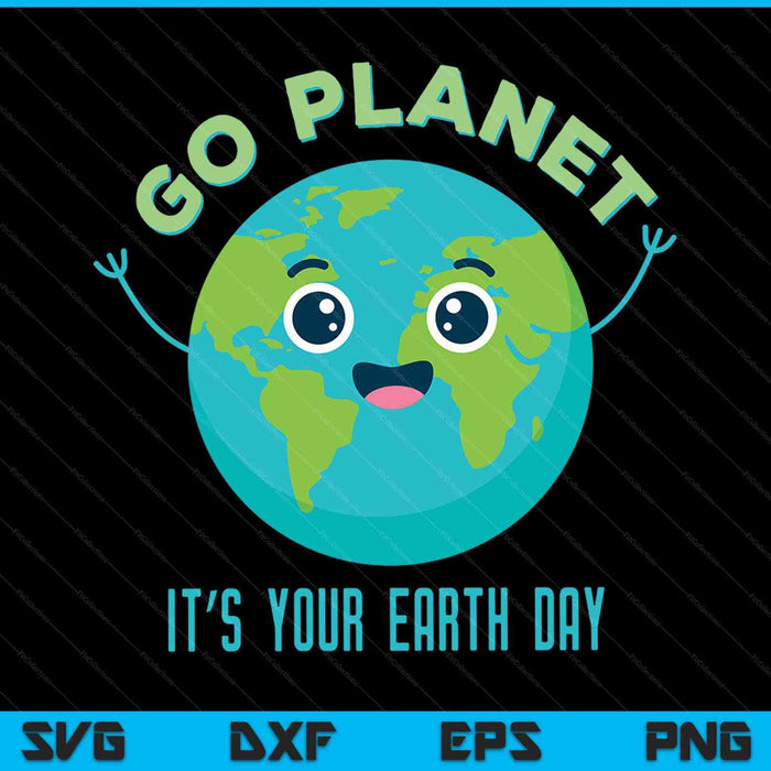Cute Earth Day SVG cut file