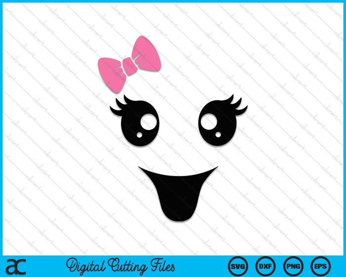 Female Ghost Face Scary Horror Halloween Costume SVG PNG Digital Cutting Files