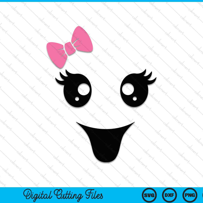 Female Ghost Face Scary Horror Halloween Costume SVG PNG Digital Cutting Files