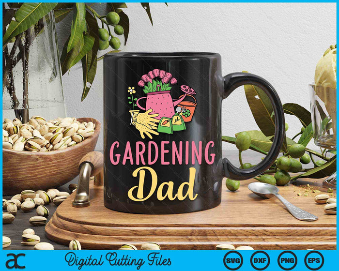 Cute Gardening Dad Vegetable Garden Gardener SVG PNG Digital Cutting Files