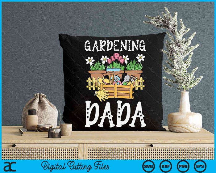 Cute Gardening Dada Vegetable Garden Gardener SVG PNG Digital Printable Files