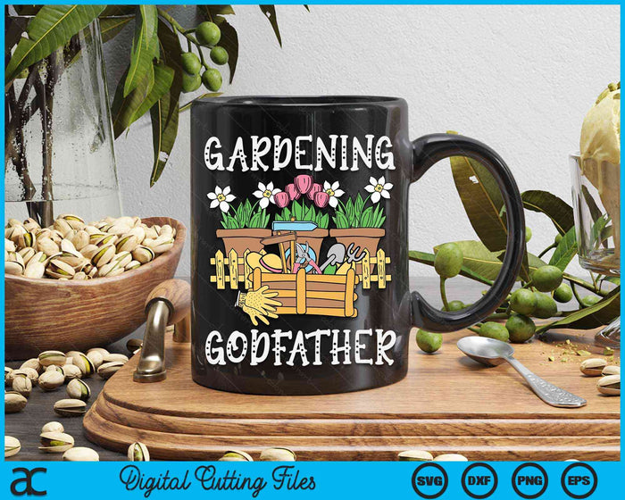 Schattig tuinieren Godfather moestuin tuinman SVG PNG digitale afdrukbare bestanden