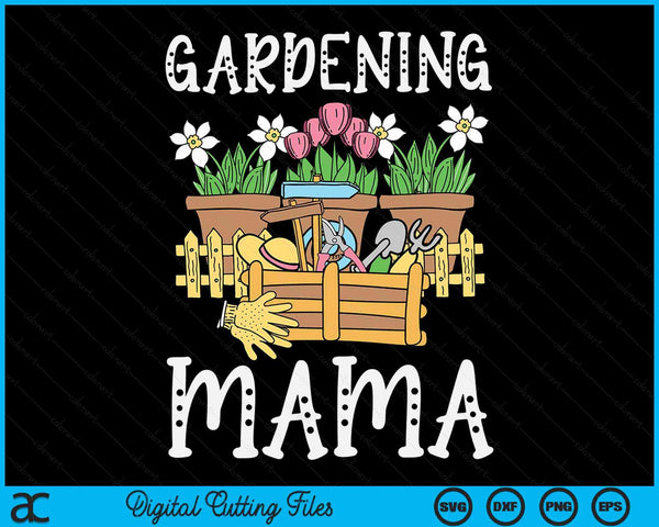 Schattig tuinieren Mama moestuin tuinman SVG PNG digitale afdrukbare bestanden