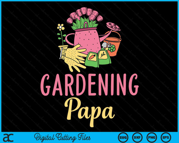 Schattig tuinieren Papa moestuin tuinman SVG PNG digitale snijbestanden