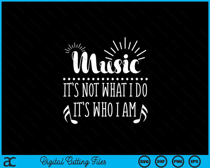 Cute Musician Band Singer Songwriter Music SVG PNG Digital Printable Files