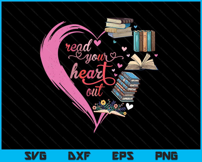 Cute Retro Reading Book Reader Women Valentine SVG PNG Digital Cutting Files