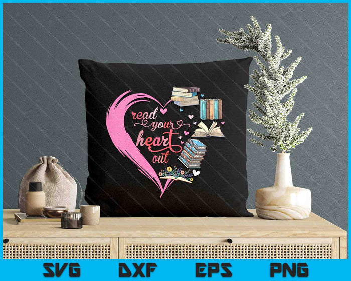 Cute Retro Reading Book Reader Women Valentine SVG PNG Digital Cutting Files