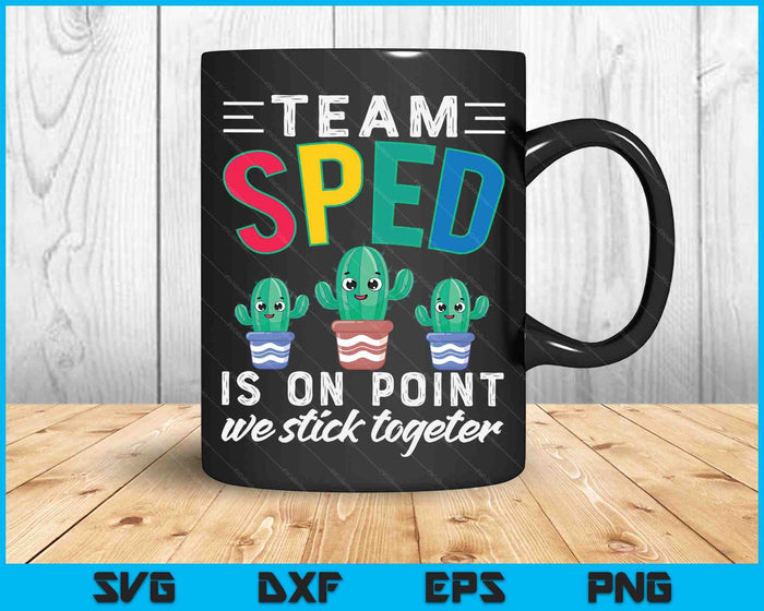 Cute SPED Teacher Gift Special Education Cactus SPED Teacher SVG PNG Digital Cutting Files