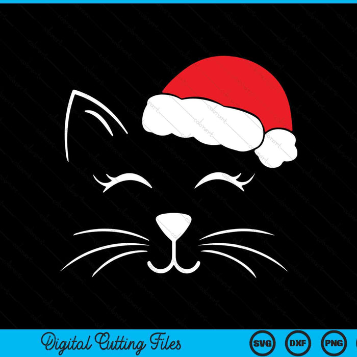 Cute Santa cat lover Christmas SVG PNG cut file for Cricut