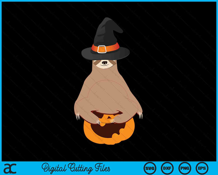 Cute Sloth Halloween Funny Halloween Sloth Gift SVG PNG Digital Cutting Files