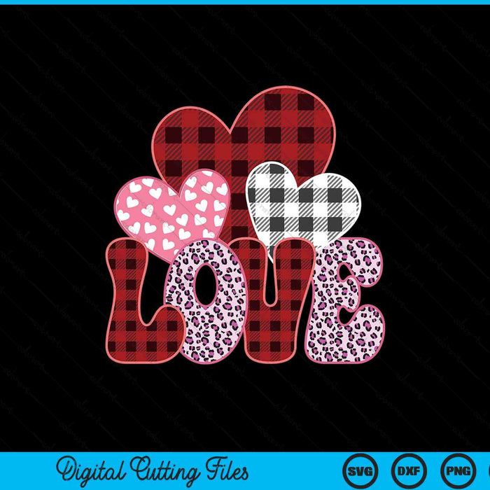 Cute Valentines Day heart love SVG PNG cut file for Cricut
