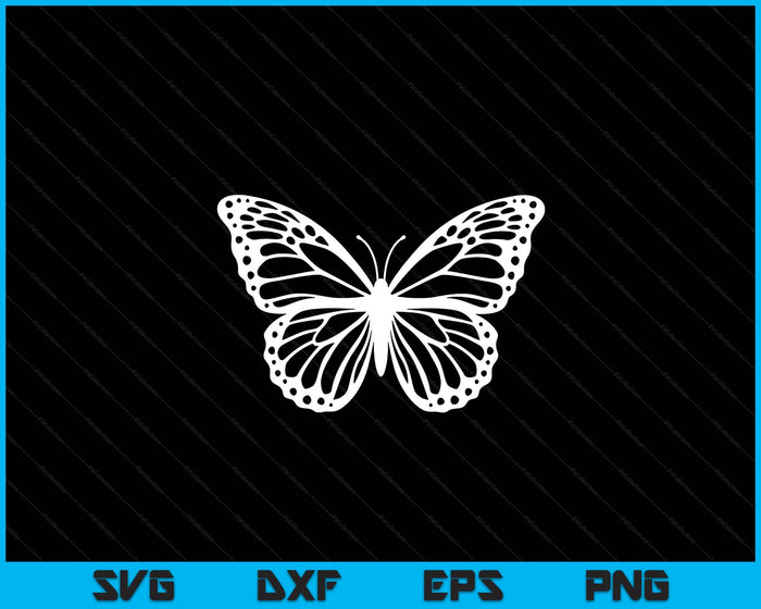 Cute White And Black Butterfly SVG PNG Digital Printable Files