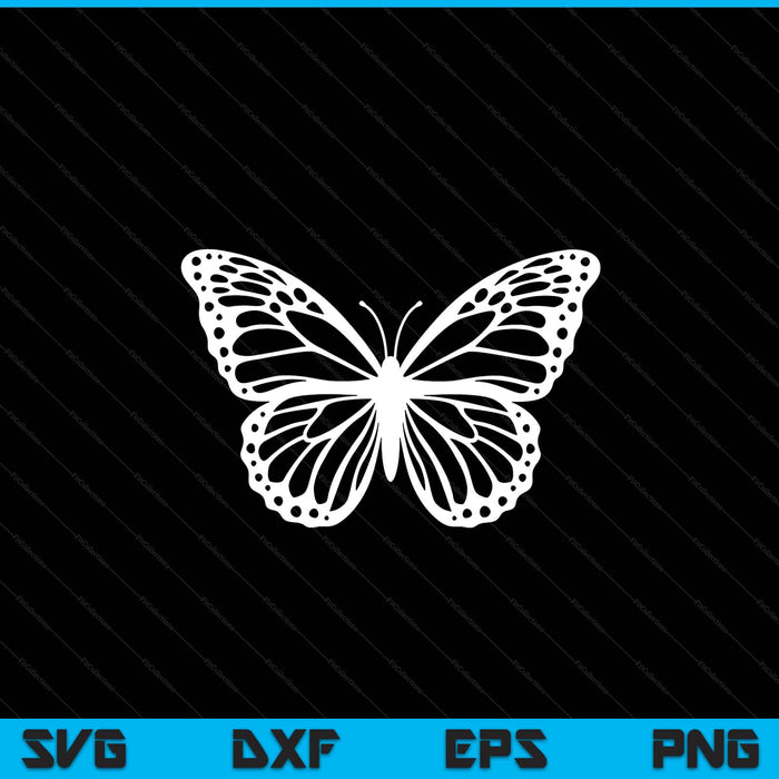 Cute white and black butterfly SVG cut file