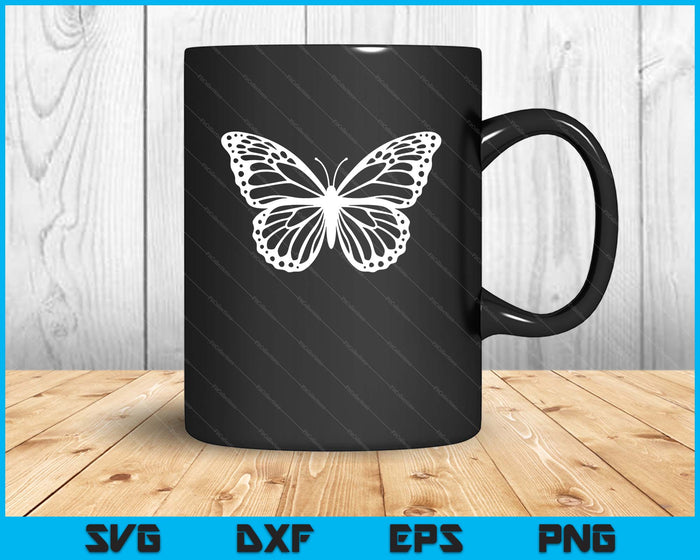 Cute White And Black Butterfly SVG PNG Digital Printable Files